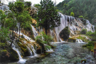 Jiuzhaigou Pearl Shoal Waterfalls