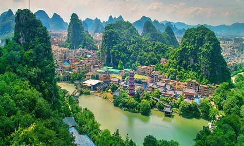 Sun-And-Moon-Twin-Towers-Guilin