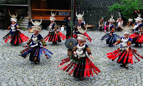 Langde-Long-skirt-Miao-Village Langde-Long-skirt-Miao-Village