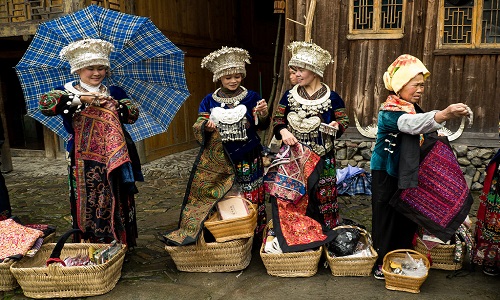 Langde-Long-skirt-Miao-Village-Guizhou Langde-Long-skirt-Miao-Village-Guizhou