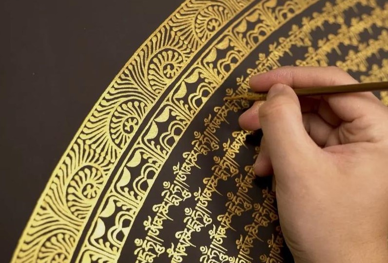 Shangri-La-Songzanlin-Monastery-Thangka-Gold-Leaf-Painting-Experience Shangri-La-Songzanlin-Monastery-Thangka-Gold-Leaf-Painting-Experience